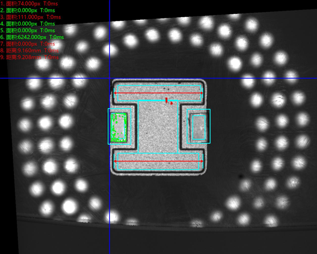 頂部正光檢測不良品分析圖